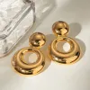 18K Gold-Plated Cutout Earrings sold by Buddy Love