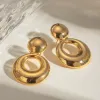 18K Gold-Plated Cutout Earrings sold by Buddy Love