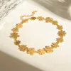 18K Gold-Plated Flower Bracelet sold by Buddy Love