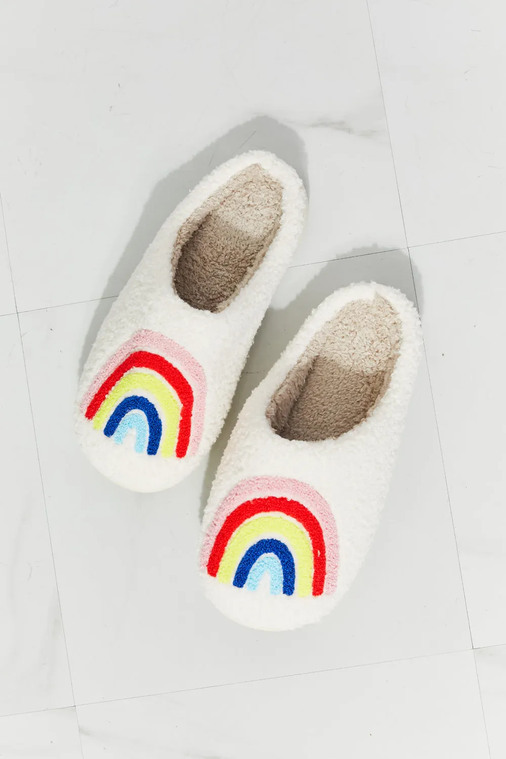 Rainbow Plush Slippers sold by Buddy Love product image thumbnail 5