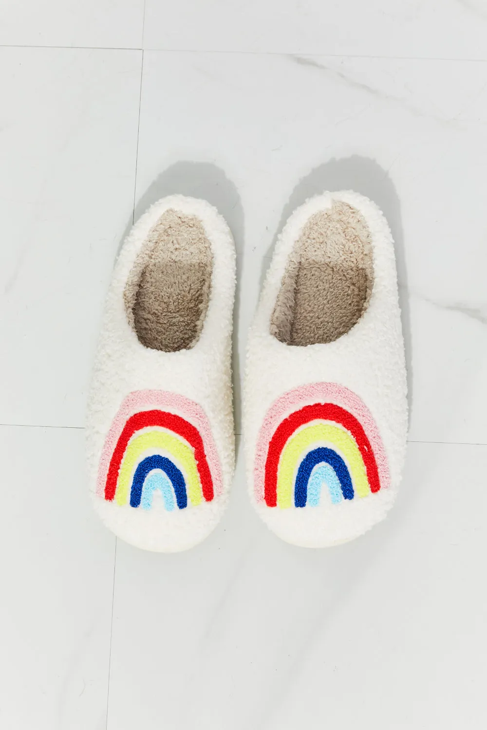 Rainbow Plush Slippers sold by Buddy Love product image thumbnail 4