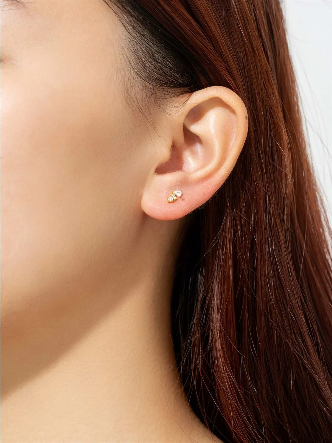 Emerald Illusion Stud Earrings sold by Buddy Love product image thumbnail 4