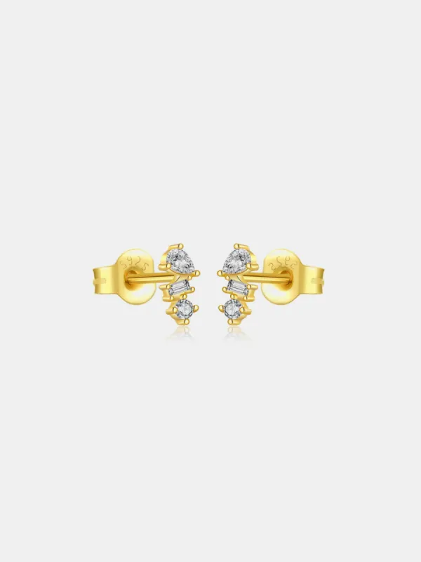 Emerald Illusion Stud Earrings sold by Buddy Love