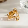 Stainless Steel Corrugated Open Ring sold by Buddy Love