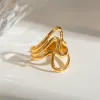 Stainless Steel Corrugated Open Ring sold by Buddy Love