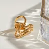 Stainless Steel Corrugated Open Ring sold by Buddy Love