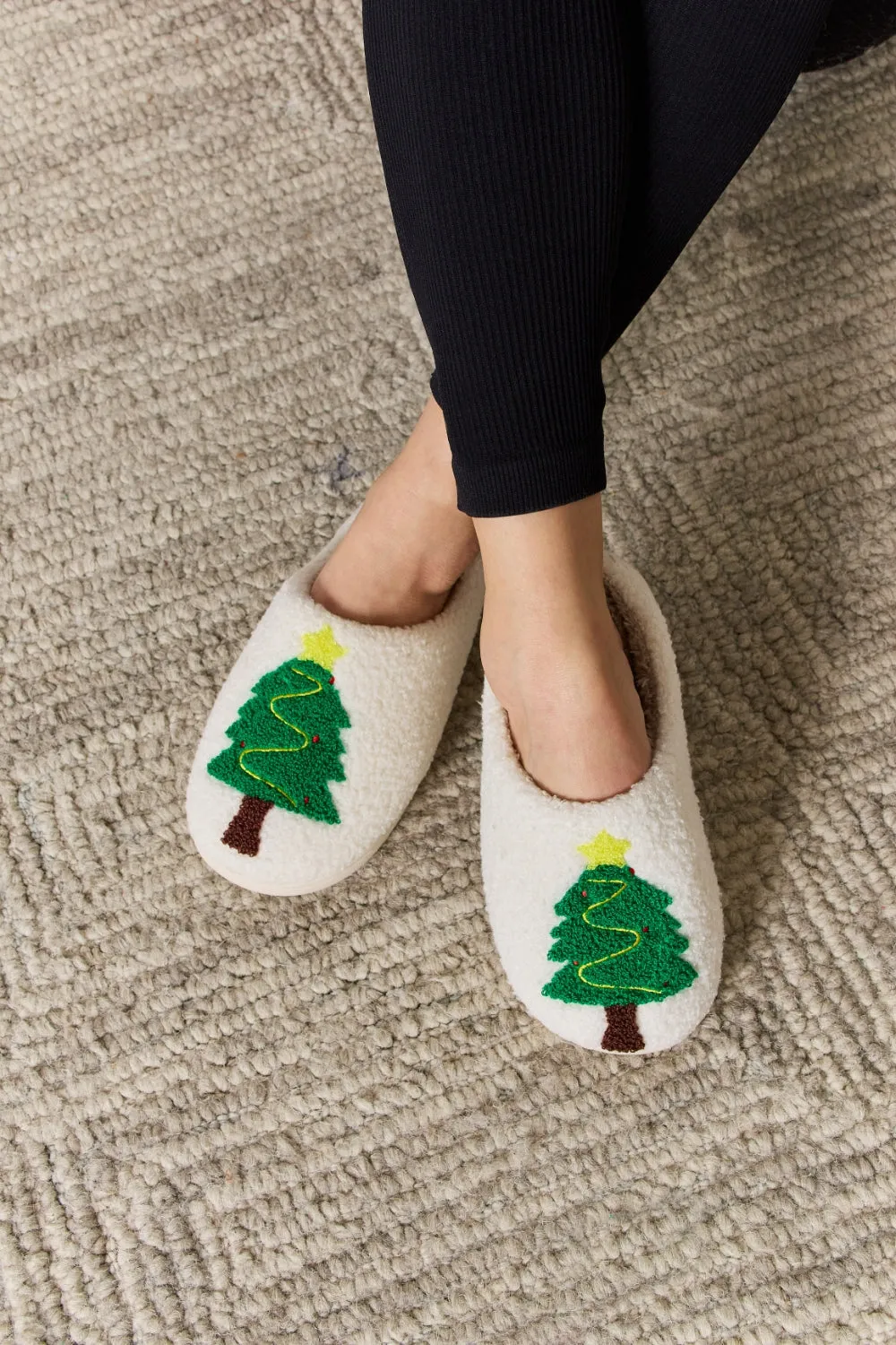 Melody Christmas Tree Cozy Slippers sold by Buddy Love product image thumbnail 3