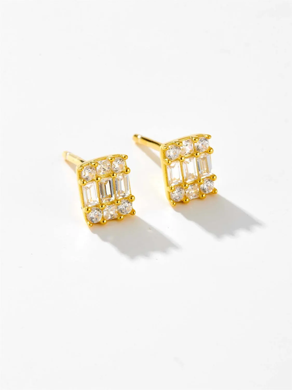 Diamond Drop Stud Earrings sold by Buddy Love product image thumbnail 2