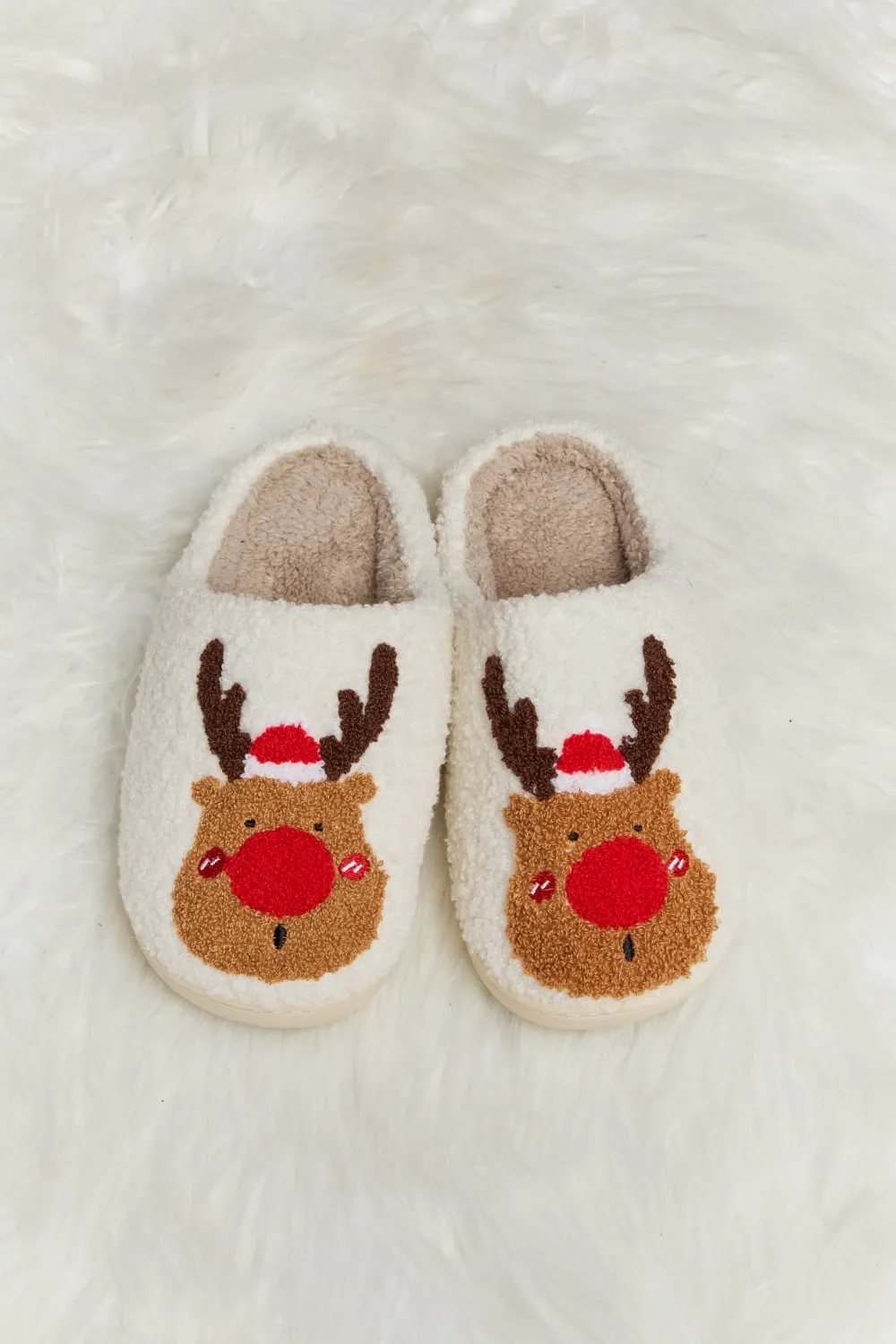 Melody Rudolph Print Plush Slide Slippers sold by Buddy Love product image thumbnail 4