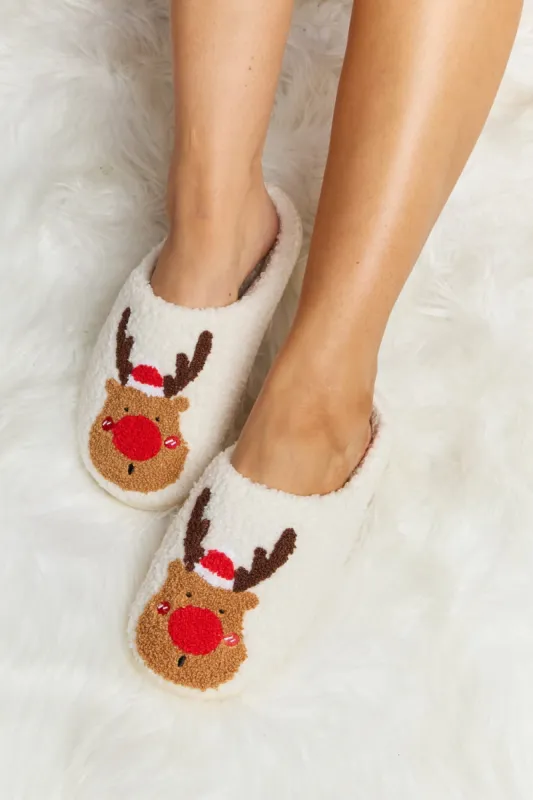 Melody Rudolph Print Plush Slide Slippers sold by Buddy Love