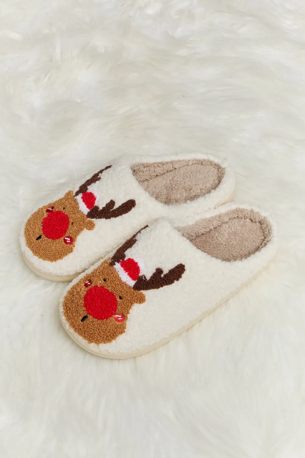 Melody Rudolph Print Plush Slide Slippers sold by Buddy Love product image thumbnail 5
