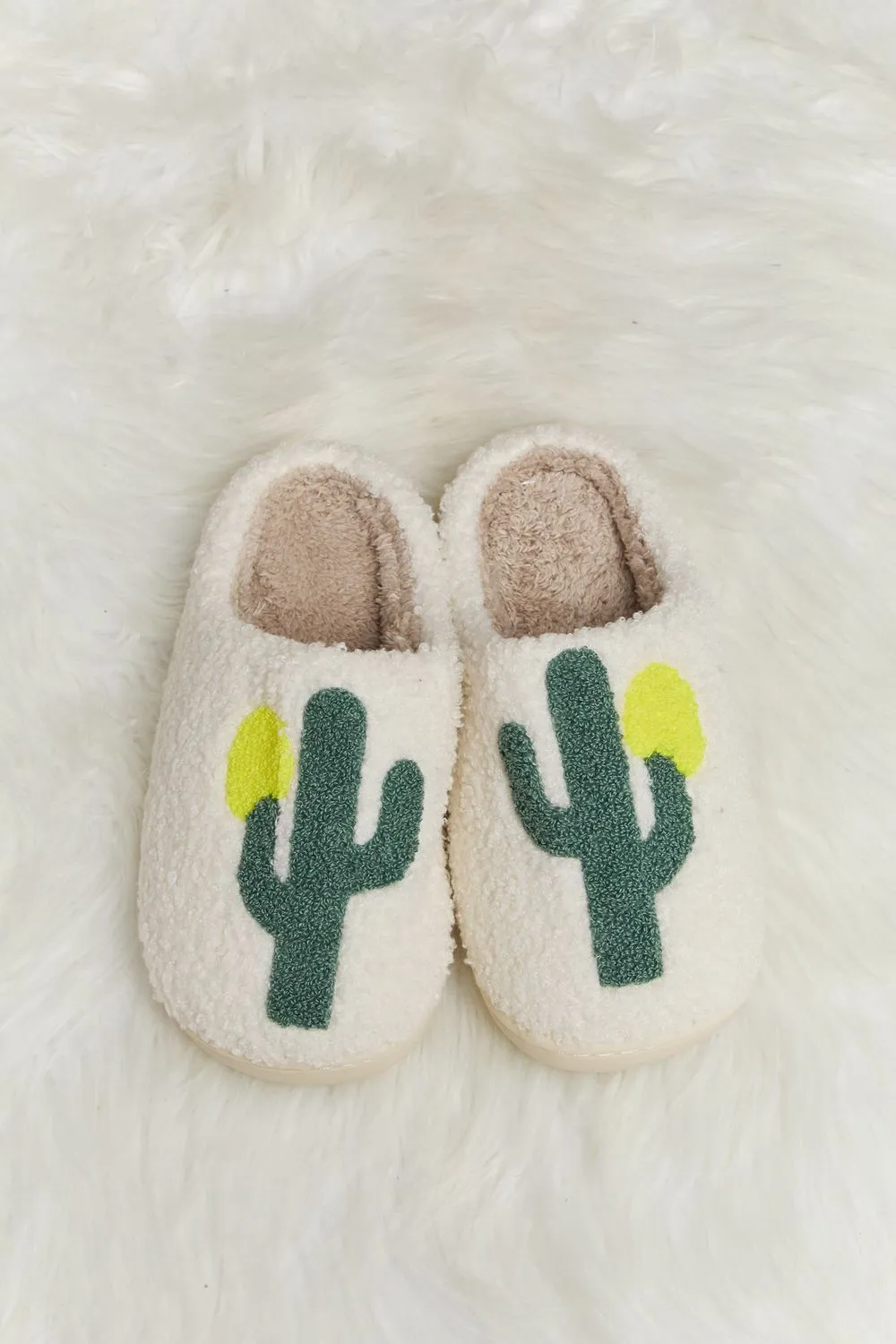 Melody Cactus Plush Slide Slippers sold by Buddy Love product image thumbnail 4
