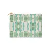 Single Initial - Small Flat Zip Pouch Mitzy Green - New! sold by Buddy Love