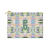 Single Initial - Small Flat Zip Pouch Mila Lilac - New! sold by Buddy Love
