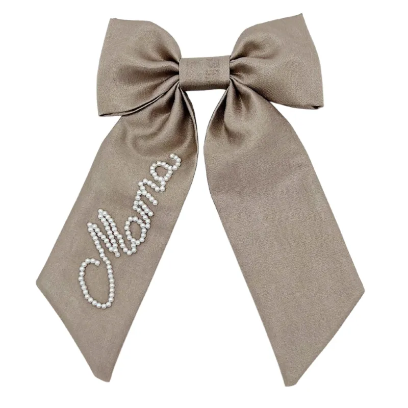 Taupe Pearl Bow sold by Buddy Love