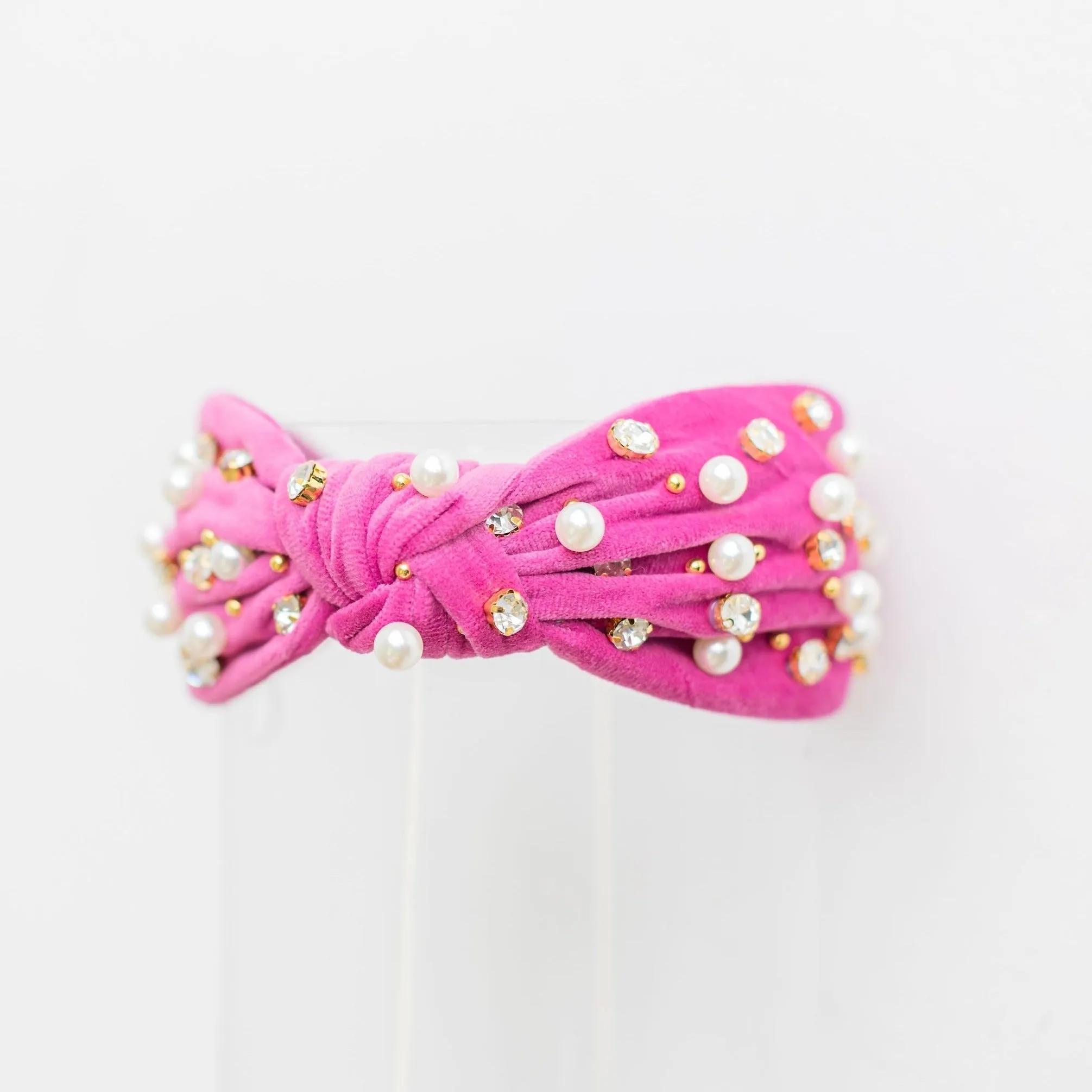 HOLLIS HEADBAND // Suede Magenta sold by Buddy Love