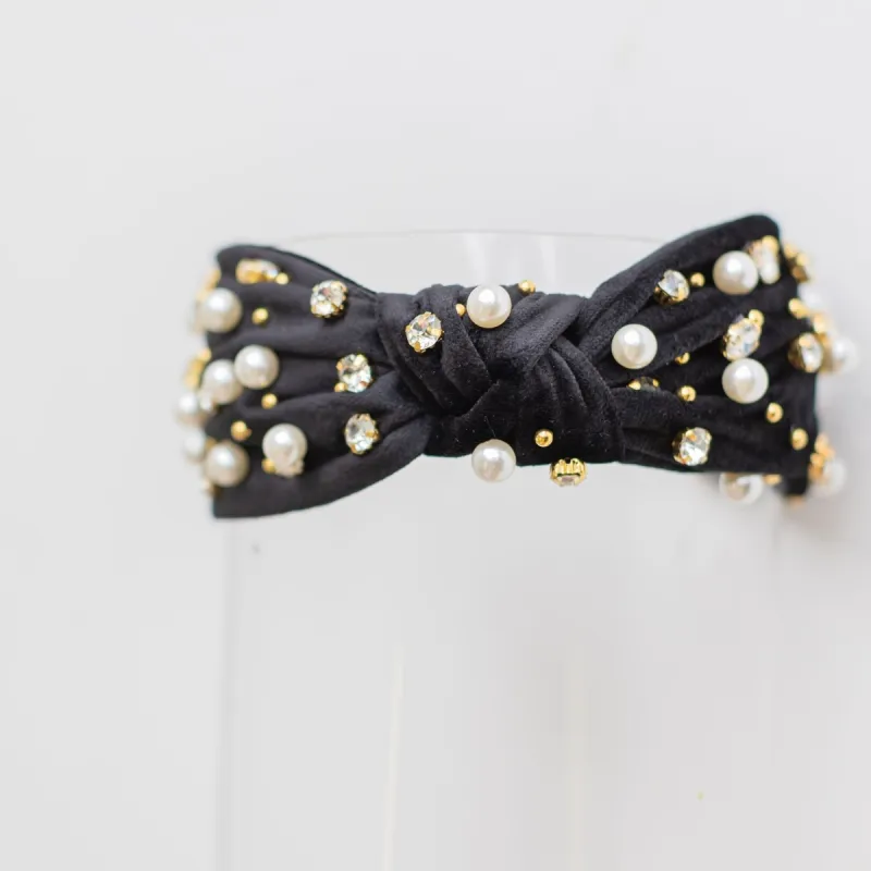 HOLLIS HEADBAND // Suede Black sold by Buddy Love