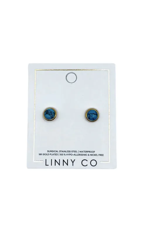 Quinn Screwback Stud Earring - Gold sold by Buddy Love