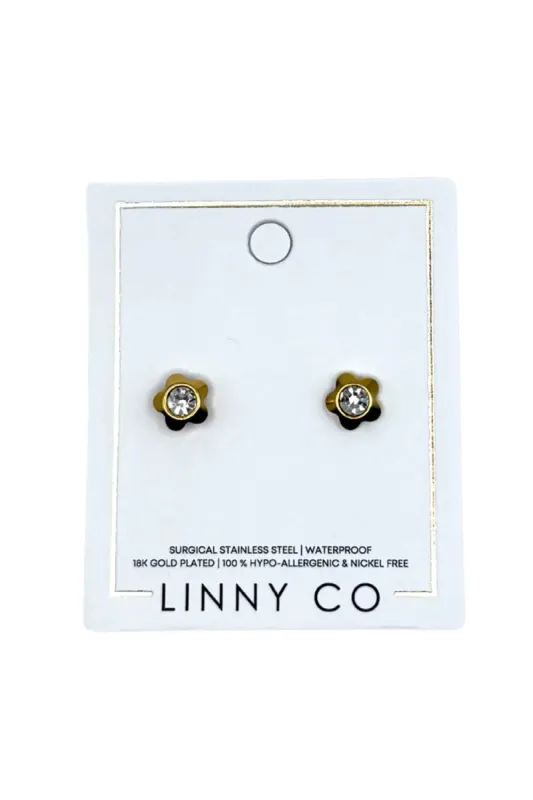 Zoey Screwback  Stud Earring - Gold sold by Buddy Love