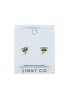 Bri Screwback Stud Earring - White/Black sold by Buddy Love