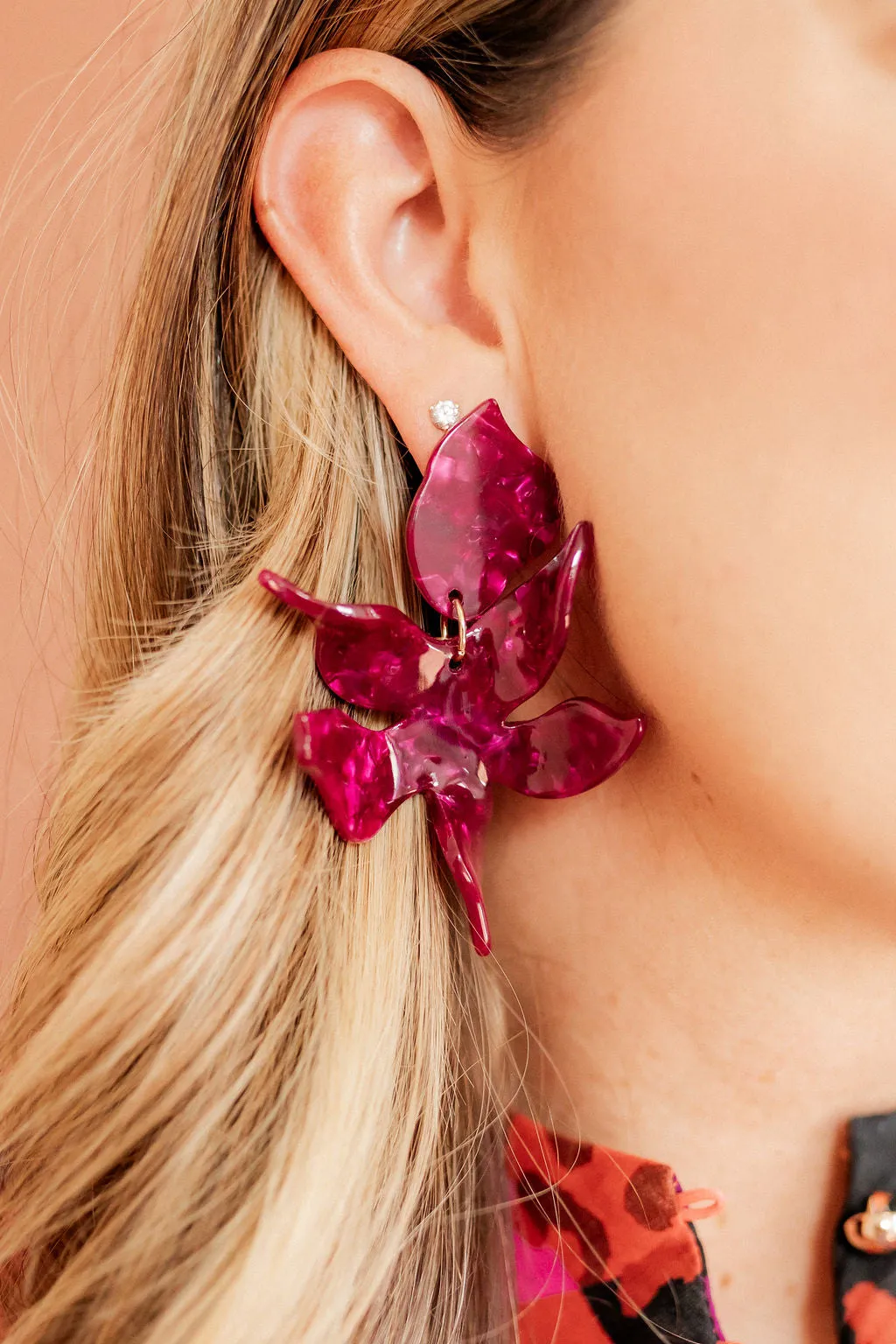 Flora Earring - Pinot Noir sold by Buddy Love product image thumbnail 2