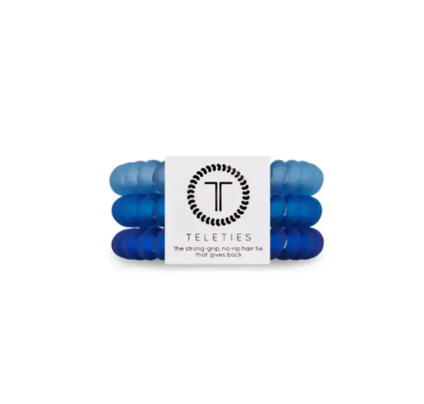 Teleties Small Ponytail Holder - Cobalt sold by Buddy Love