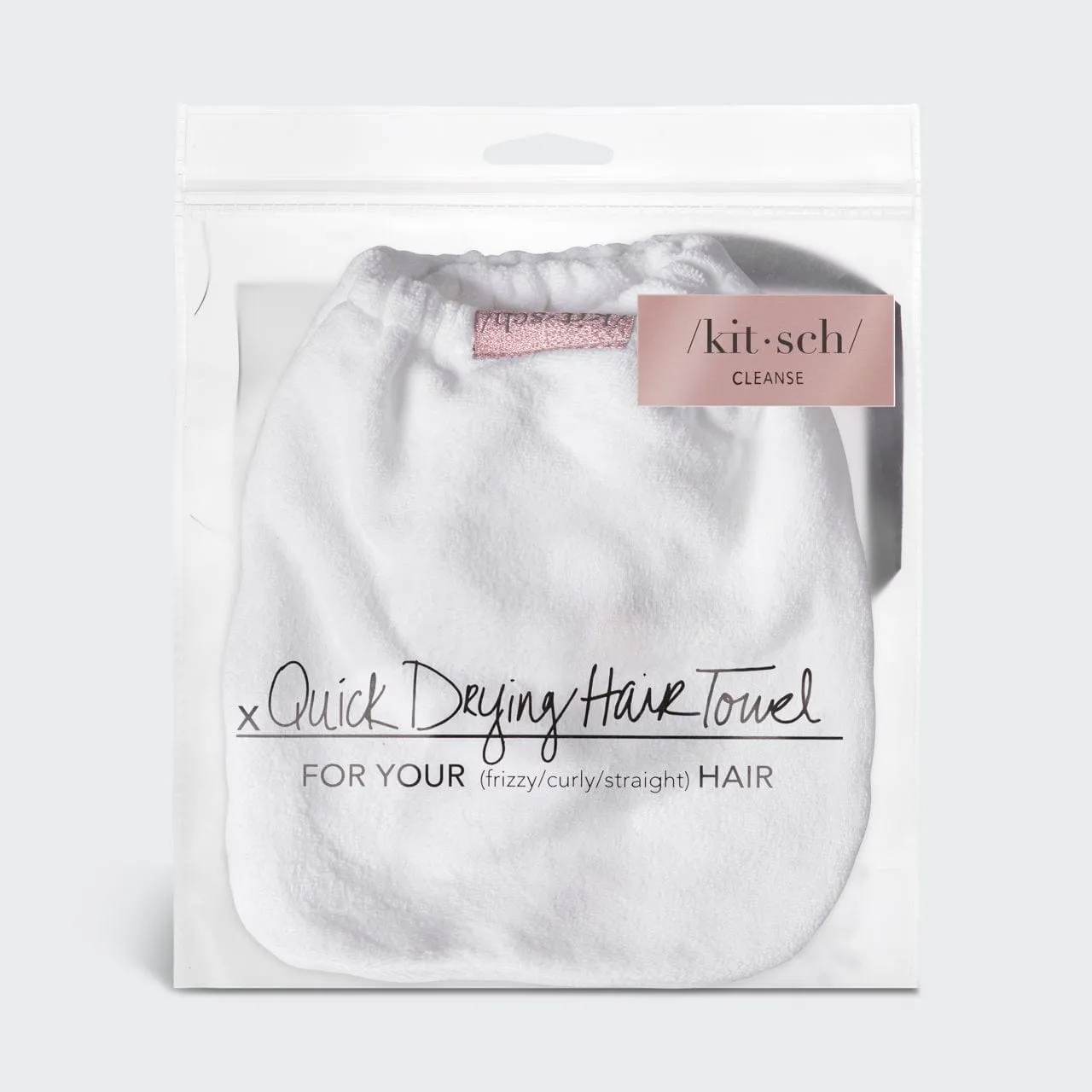 White Microfiber Hair Towel sold by Buddy Love product image thumbnail 4