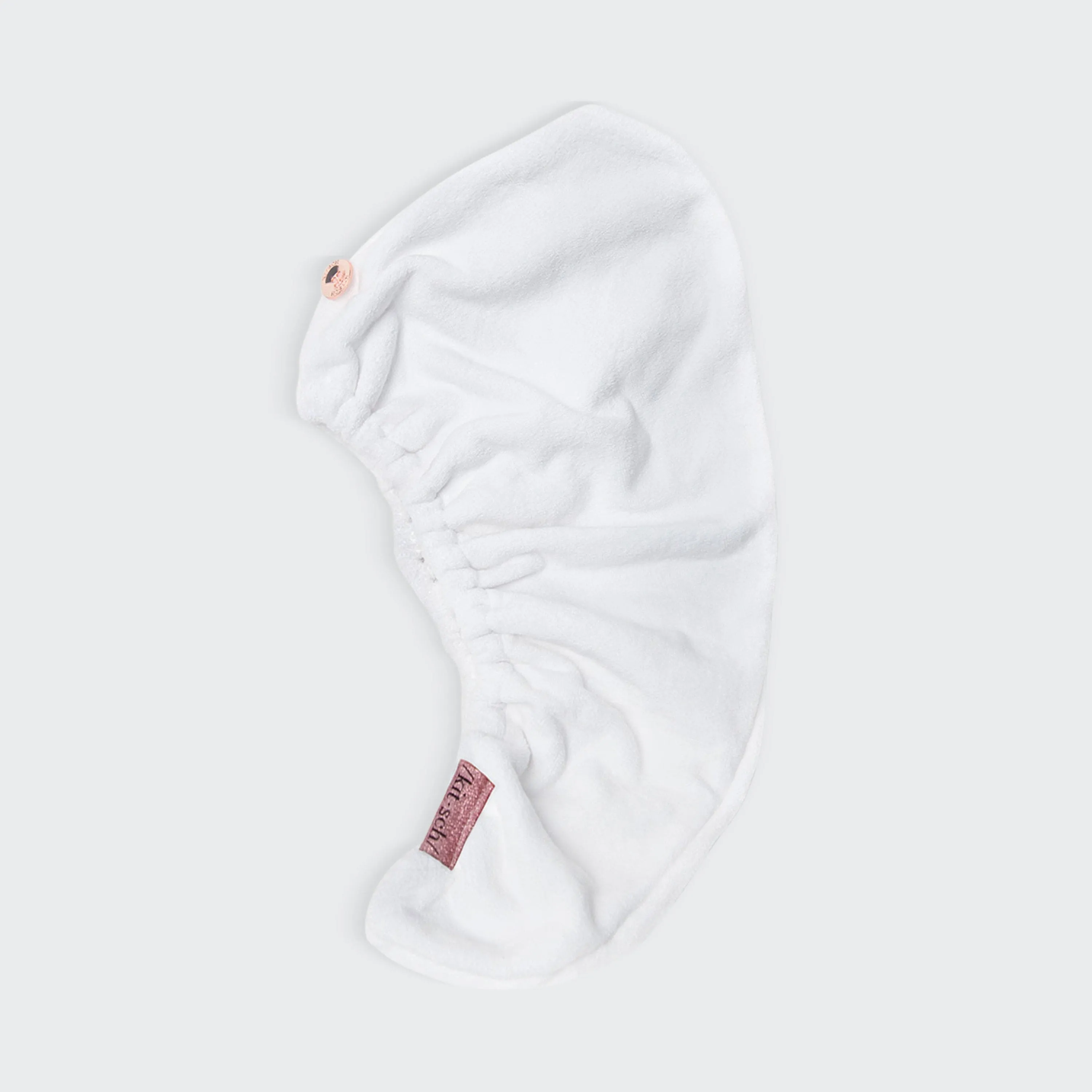 White Microfiber Hair Towel sold by Buddy Love product image thumbnail 3