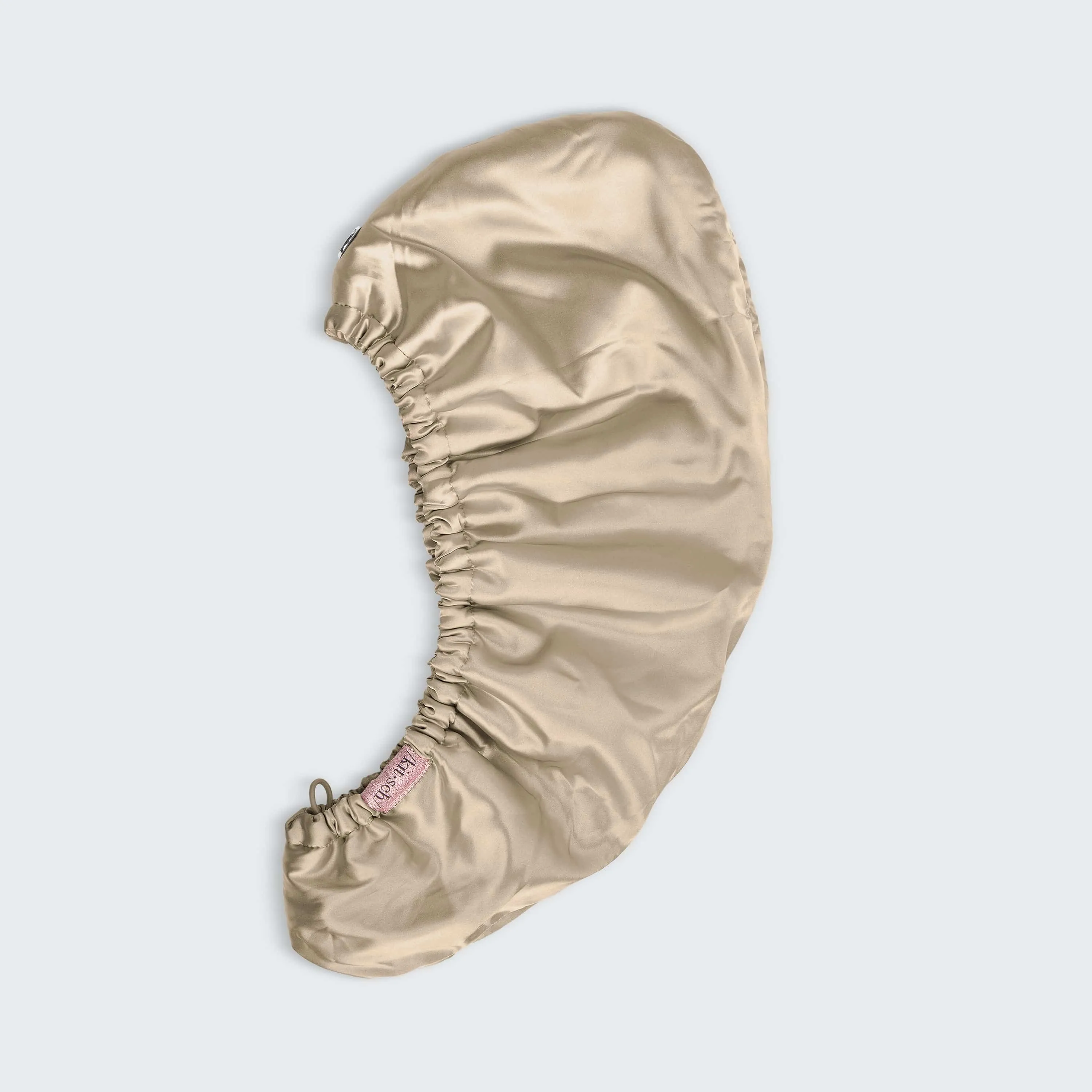 Satin-Wrapped Hair Towel - Champagne sold by Buddy Love product image thumbnail 2