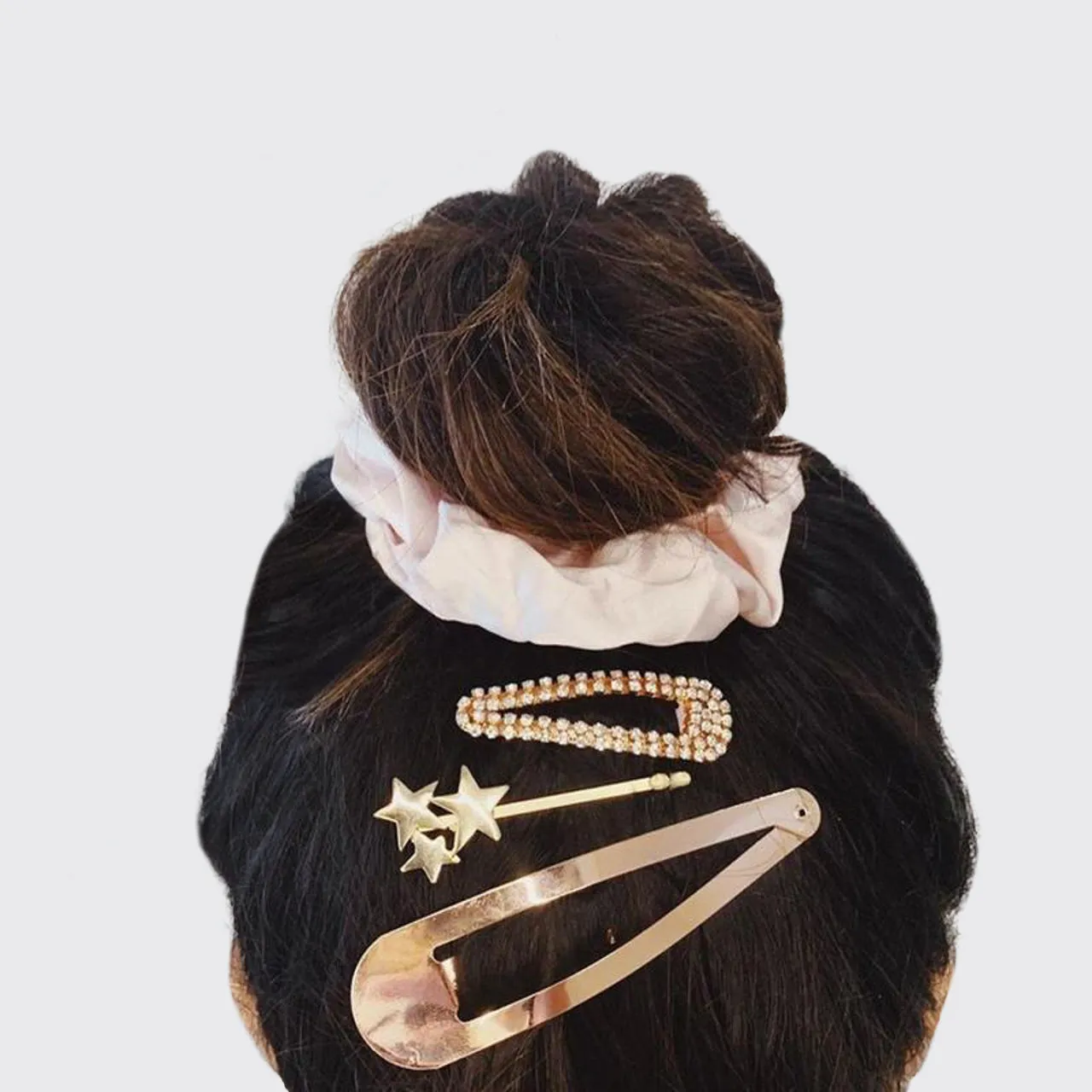 Mini Rhinestone Snap Clips - Rose Gold sold by Buddy Love product image thumbnail 4