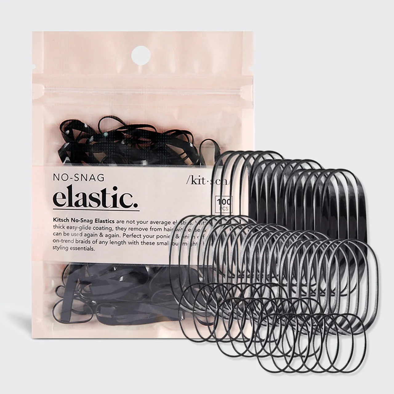 No-Snag Elastic 100pc (Black) sold by Buddy Love