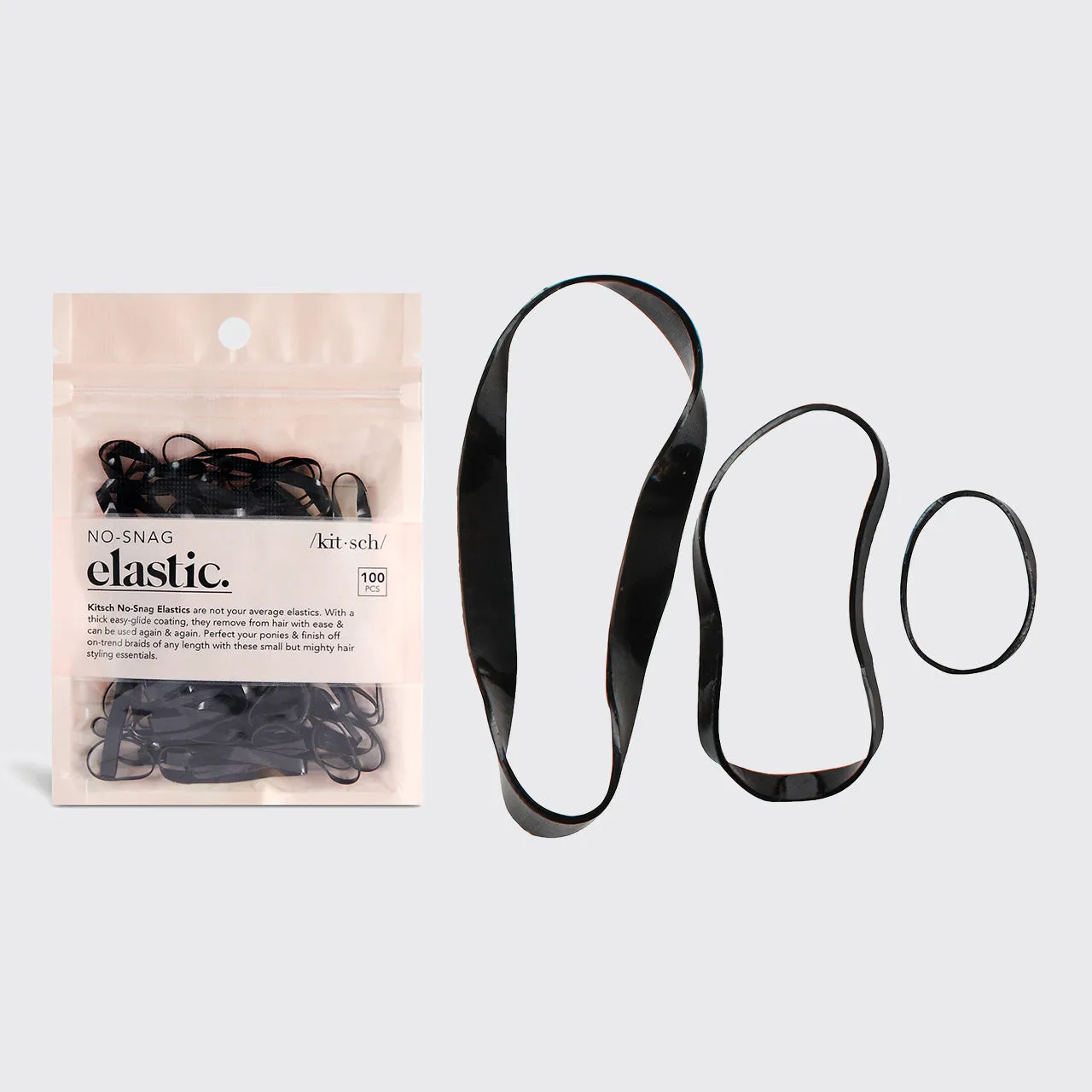 No-Snag Elastic 100pc (Black) sold by Buddy Love product image thumbnail 3