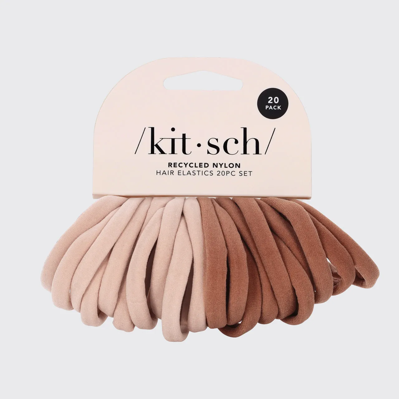 Elastic Hair Ties 20 Pack - Blush sold by Buddy Love product image thumbnail 4