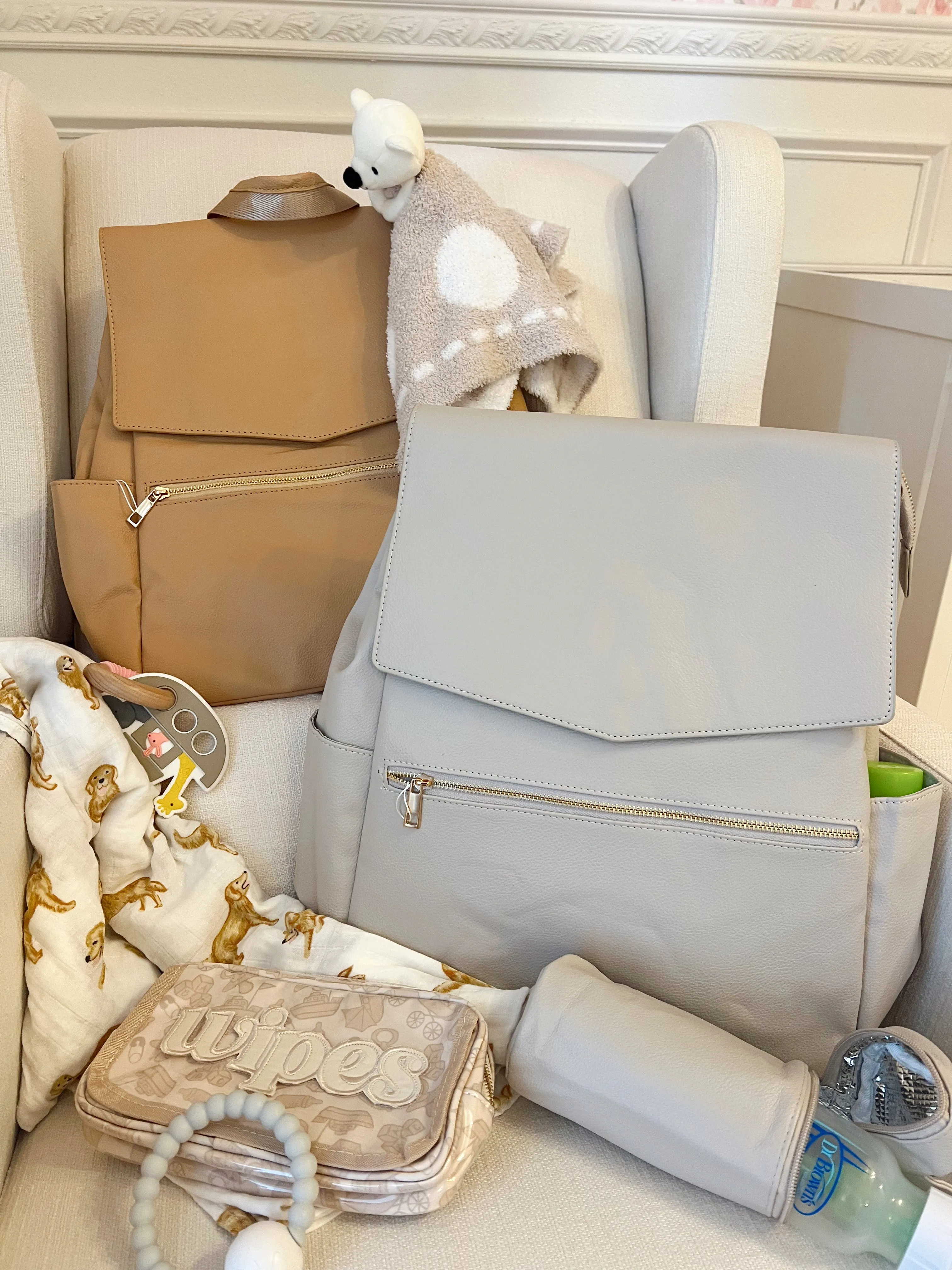 Leather Diaper Bag Backpack sold by Buddy Love