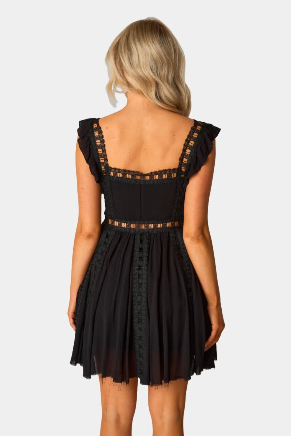 Adams Laced Mini Dress - Black sold by Buddy Love product image thumbnail 5