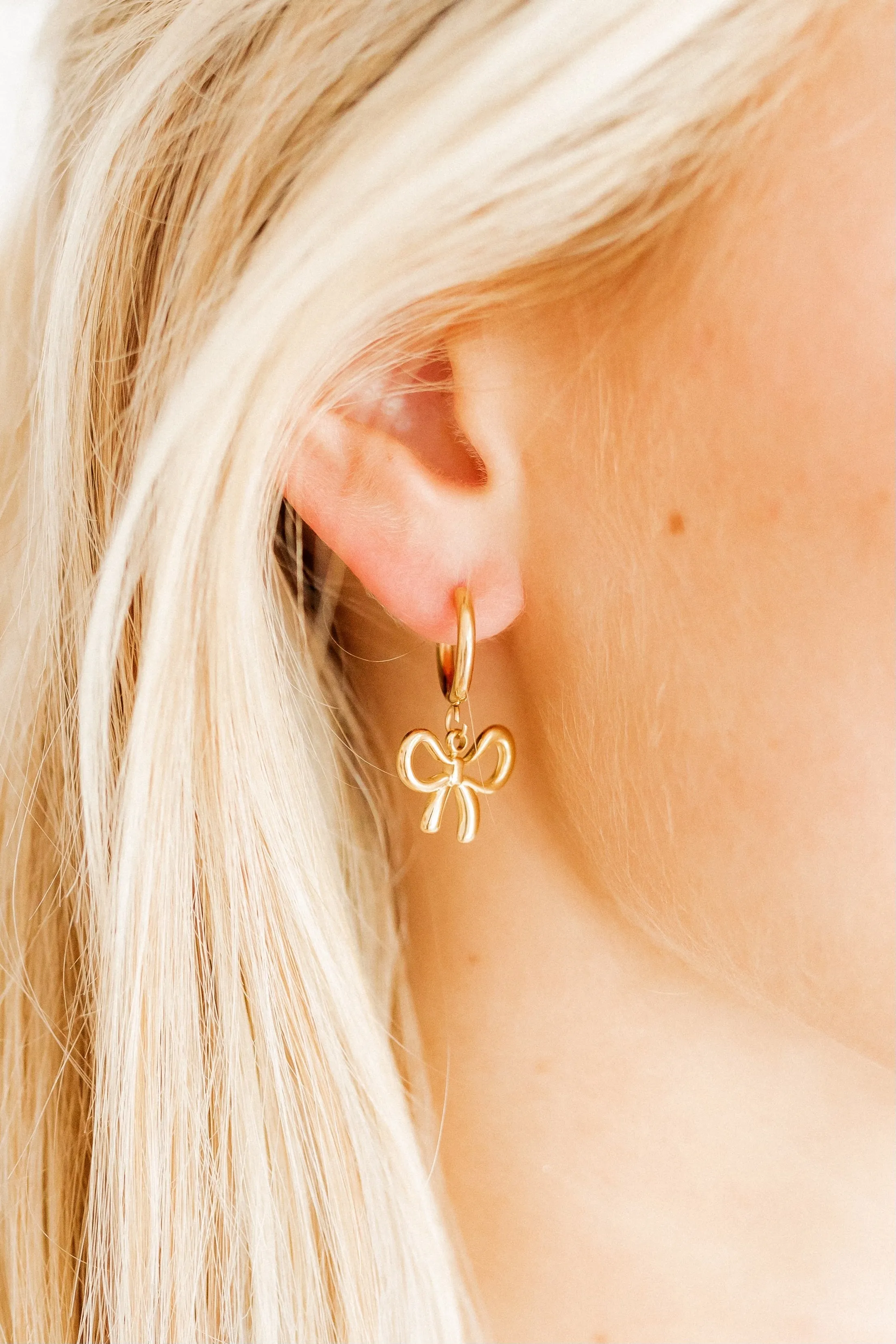 Lacey Dainty Hoop Gold sold by Buddy Love product image thumbnail 2