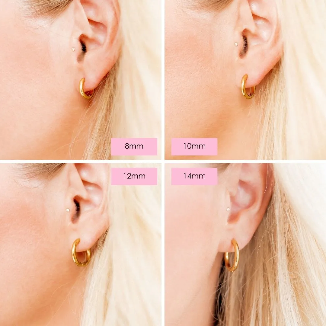 Scarlett Dainty Hoop Earrings - 12mm sold by Buddy Love product image thumbnail 3