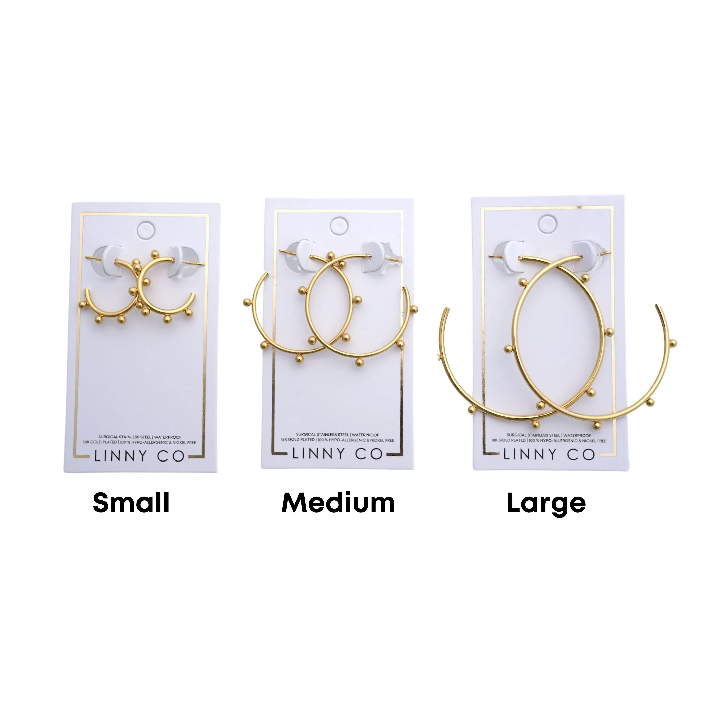 Lauren Gold Hoop - Medium sold by Buddy Love product image thumbnail 3