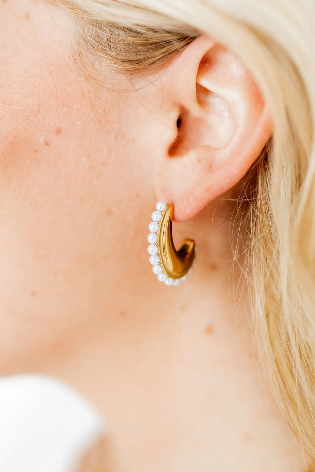 Wren Gold Hoop Earrings sold by Buddy Love product image thumbnail 2