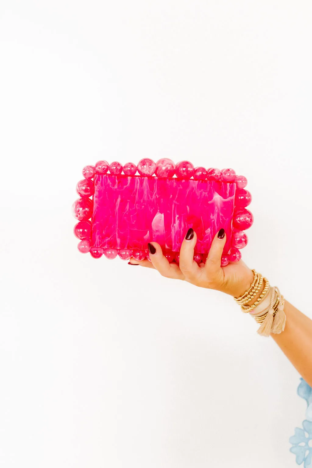 Daphne Clutch - Hot Pink sold by Buddy Love product image thumbnail 5