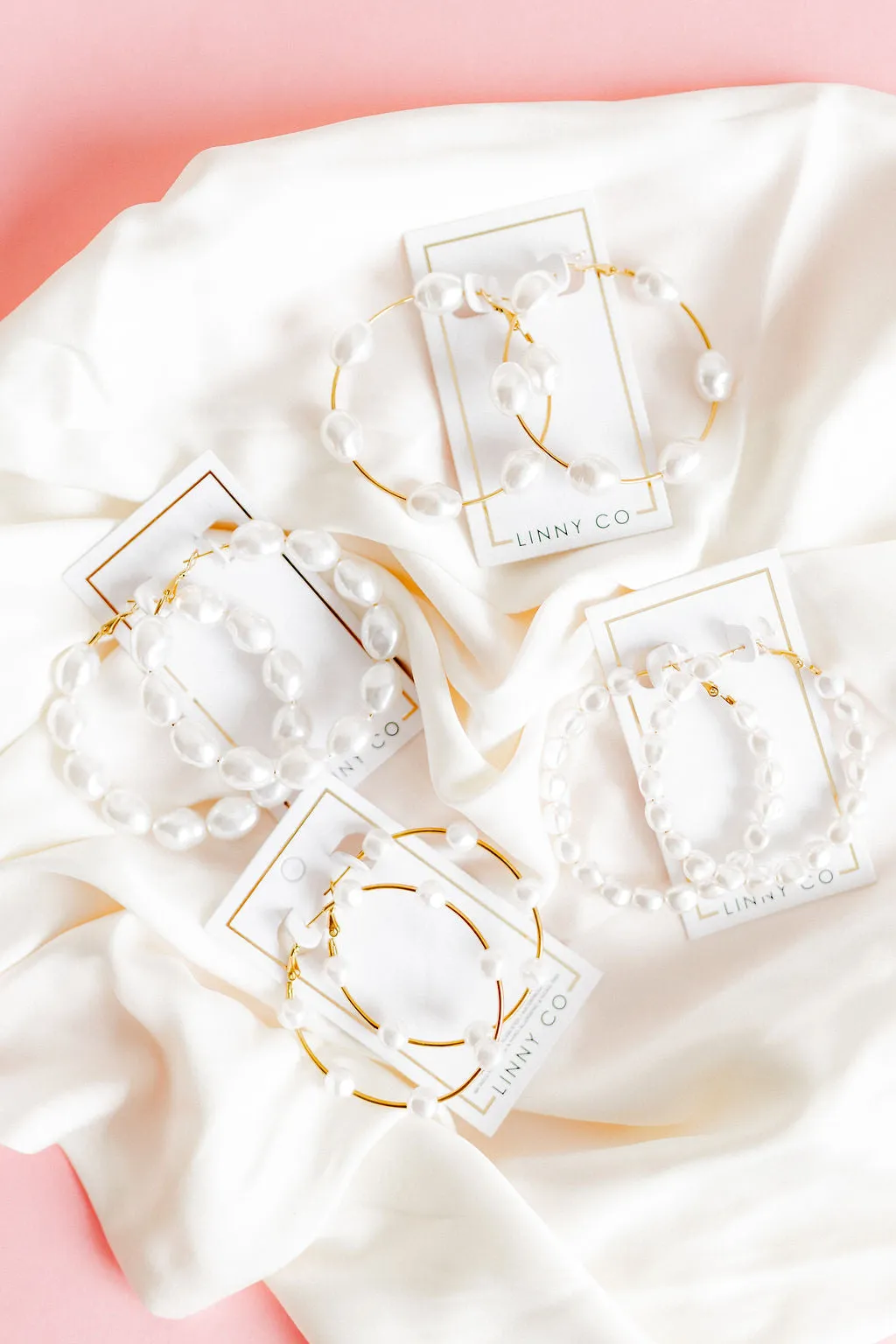 Jodi Pearl Hoop Earrings sold by Buddy Love product image thumbnail 5