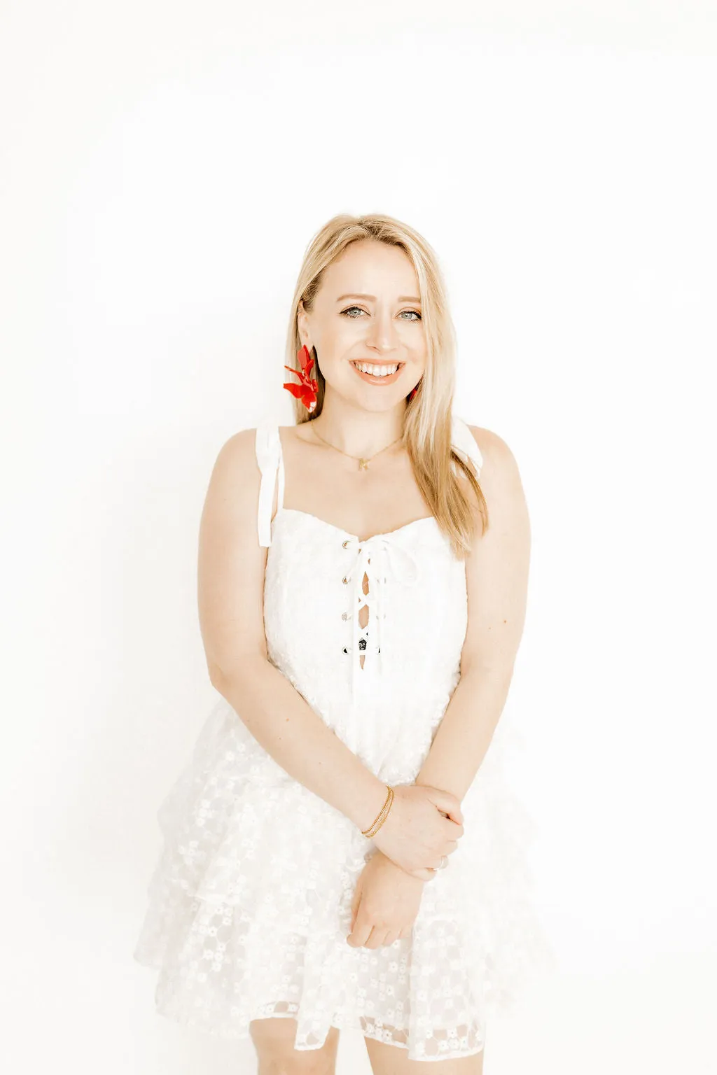 Flora Statement Earrings - True Red sold by Buddy Love product image thumbnail 4