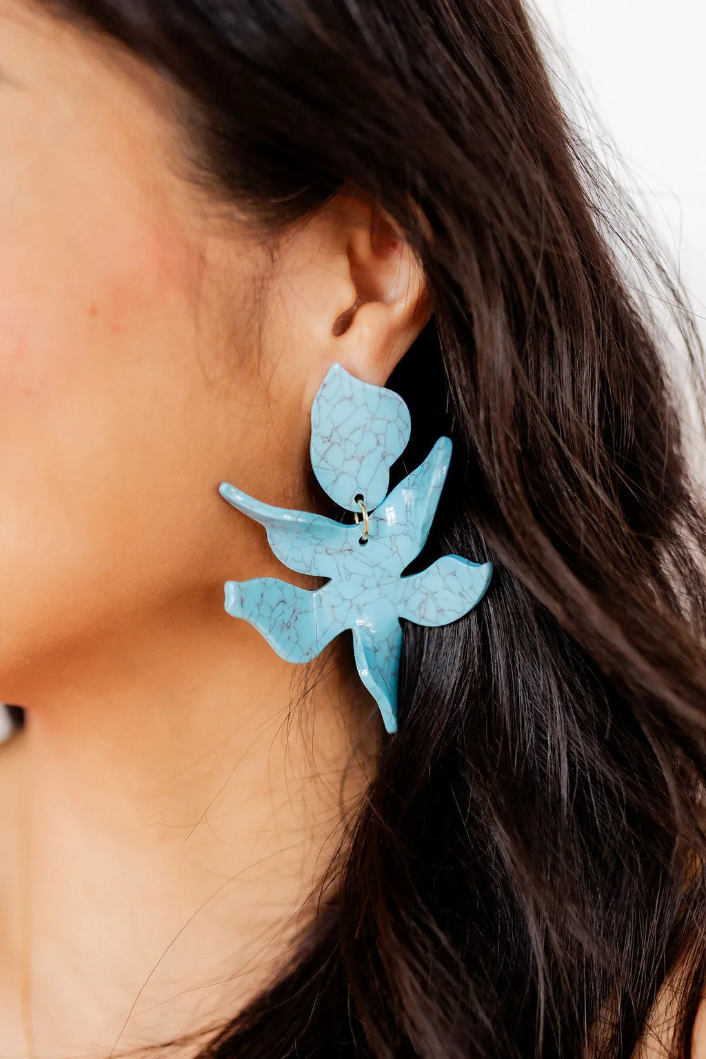 Flora Statement Earrings - Turquoise sold by Buddy Love product image thumbnail 3