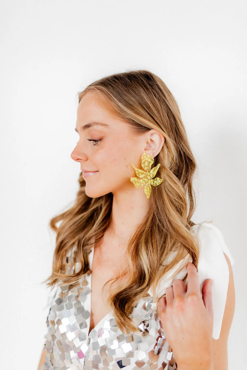 Flora Statement Earrings - Sunshine sold by Buddy Love product image thumbnail 4