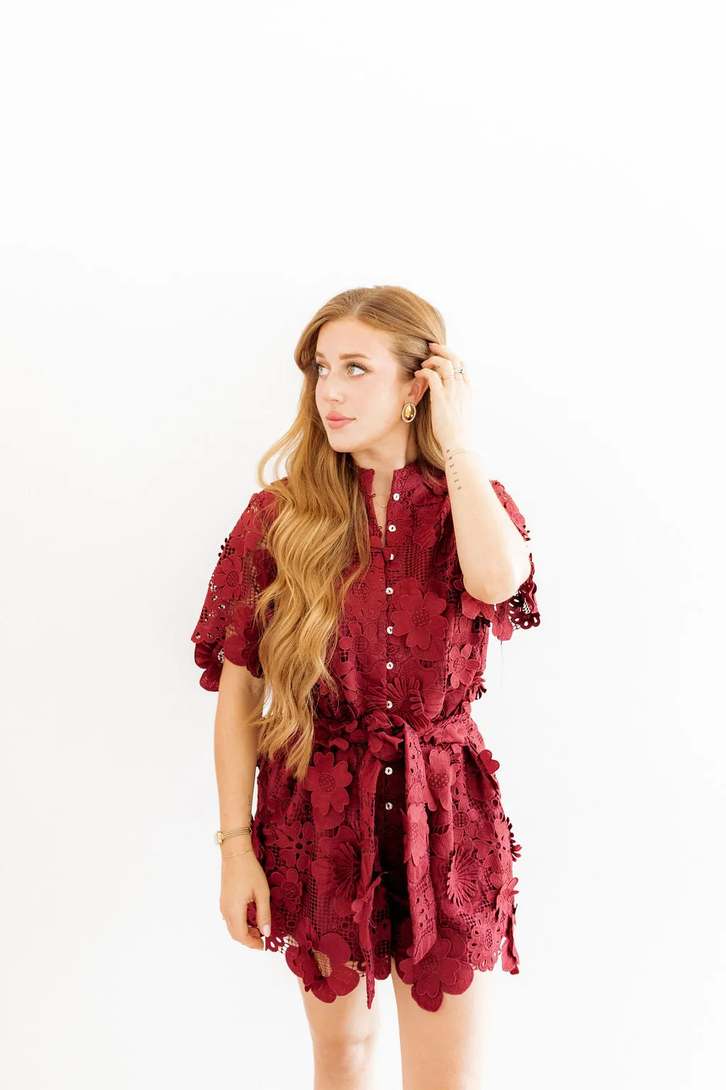 Colette Gold Oval Earrings sold by Buddy Love product image thumbnail 2