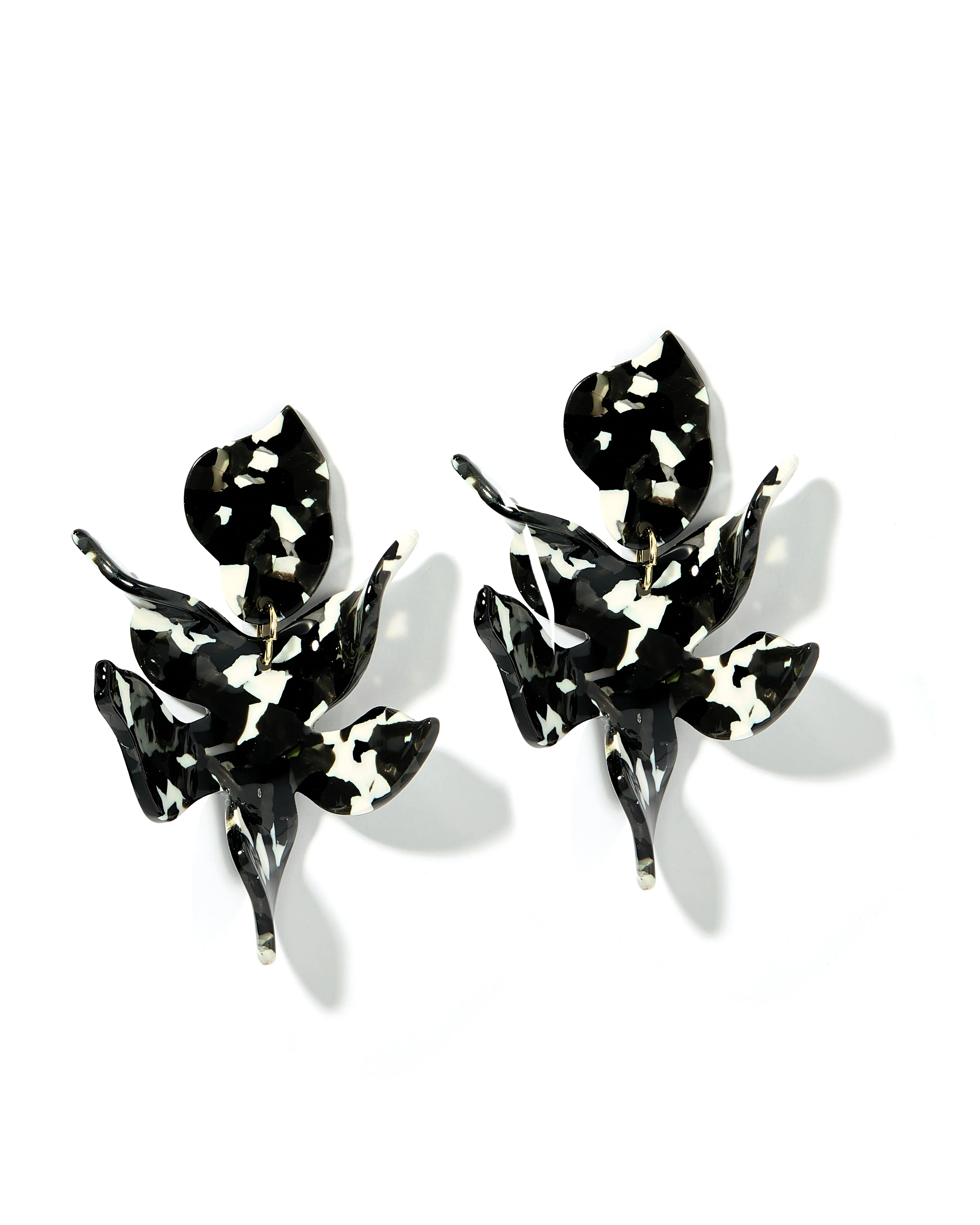 Flora Statement Earrings - Black & White sold by Buddy Love
