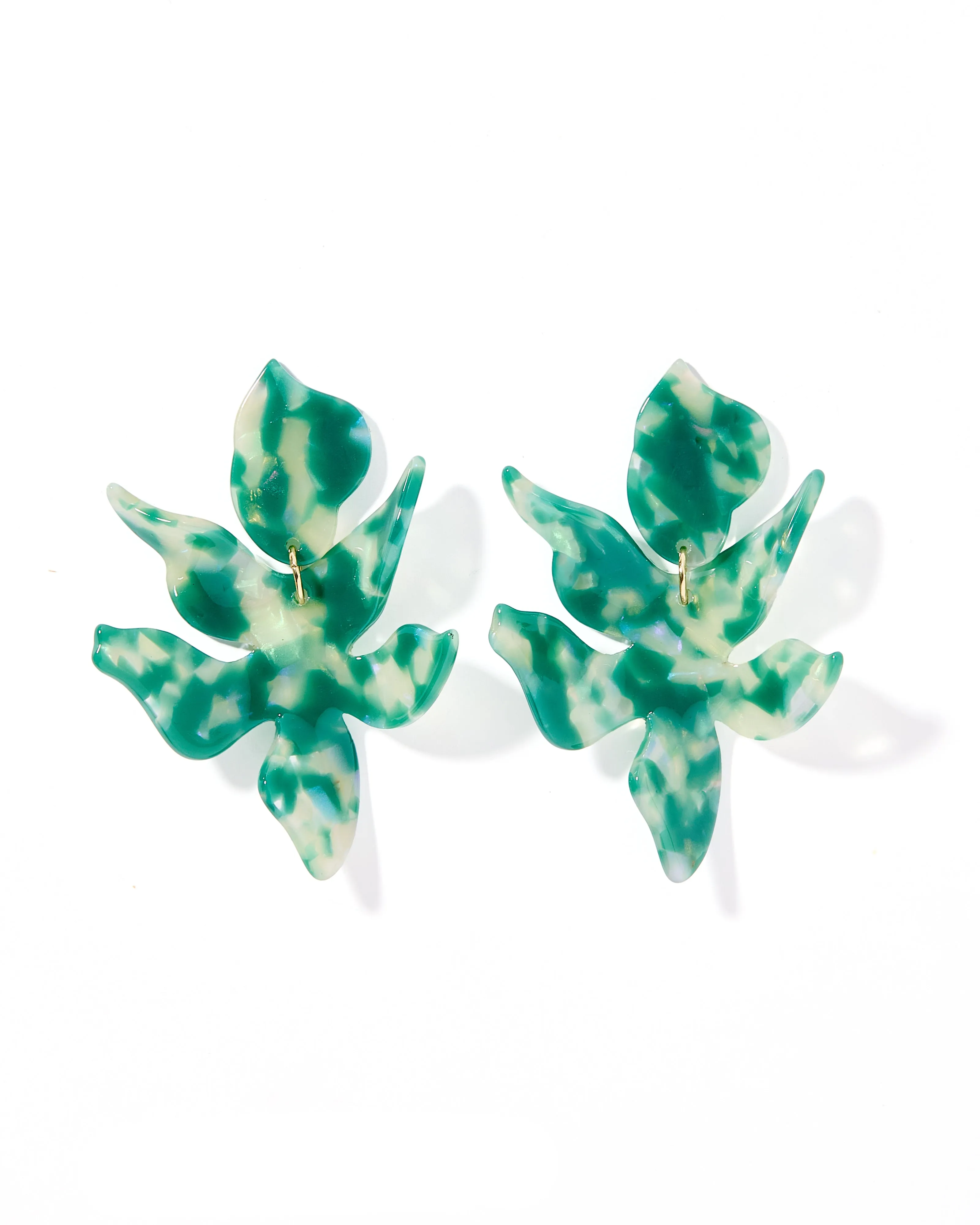 Flora Statement Earrings - Alpine Green sold by Buddy Love