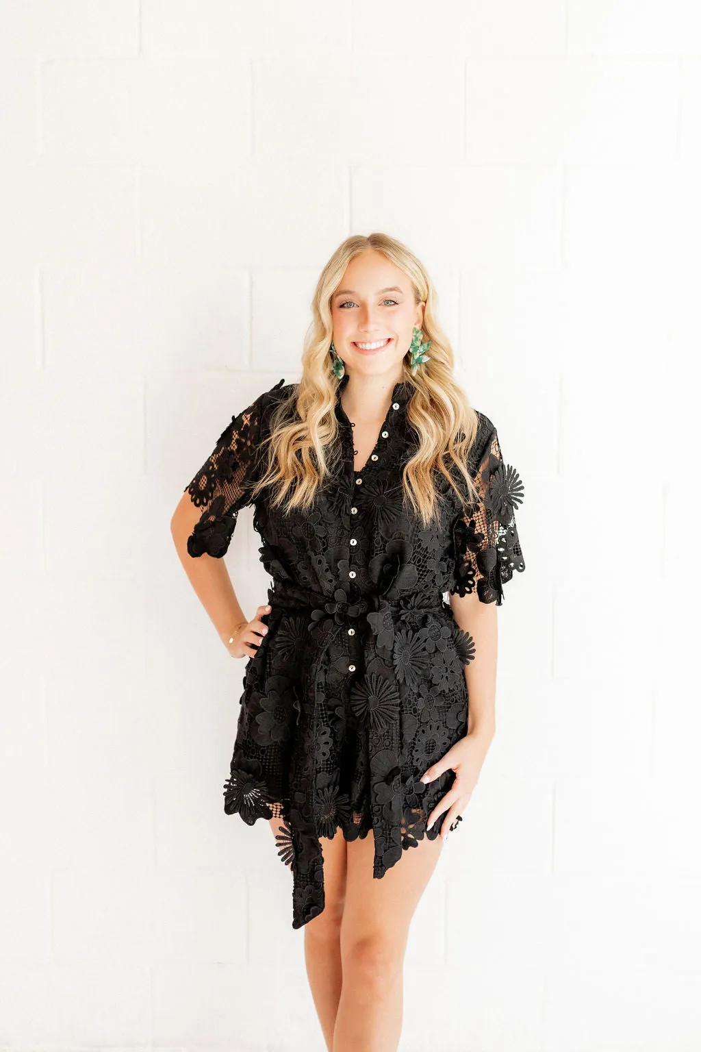 Flora Statement Earrings - Alpine Green sold by Buddy Love product image thumbnail 3