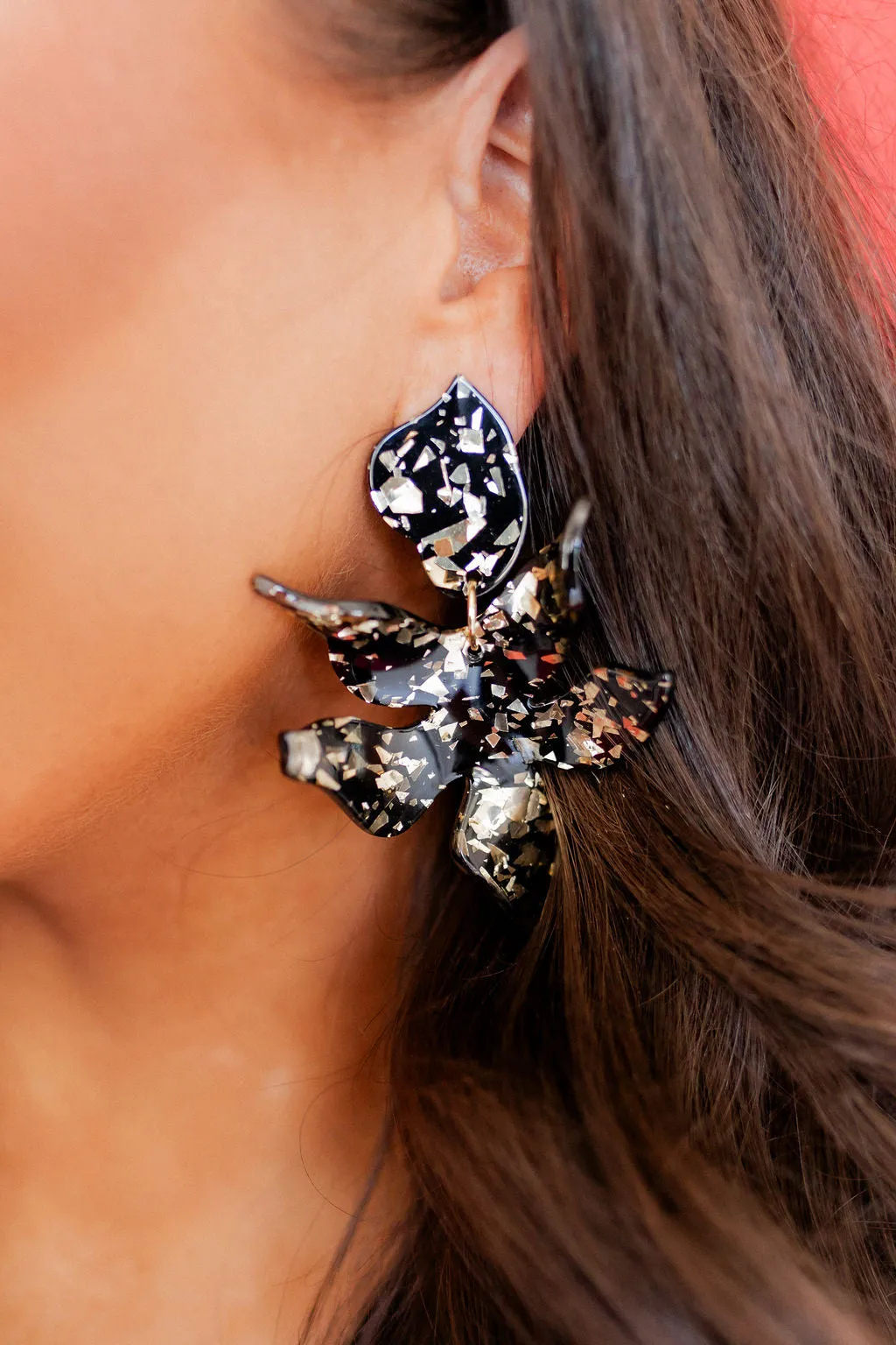 Flora Statement Earrings - NYE Black and Gold sold by Buddy Love product image thumbnail 5