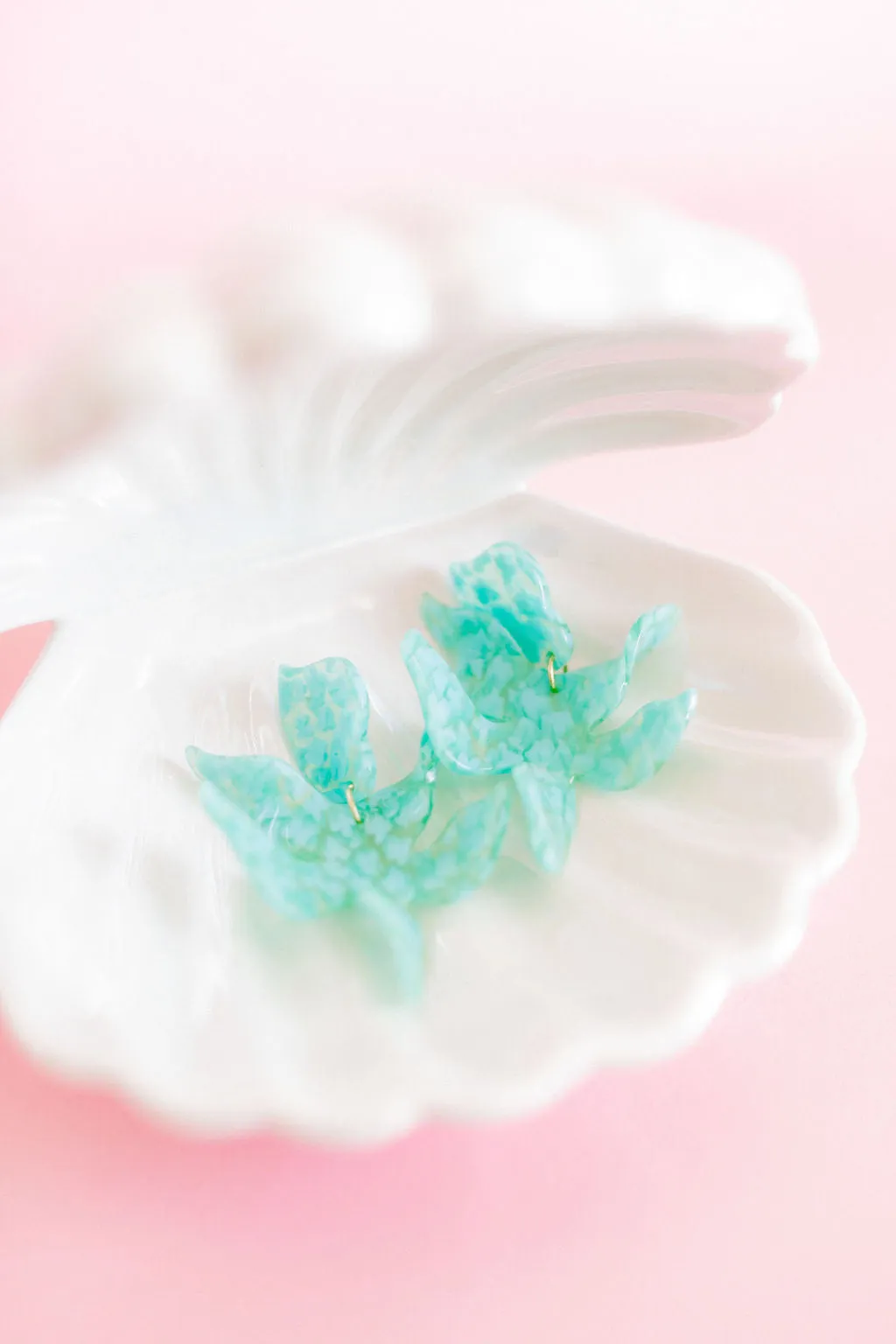 Flora Statement Earrings - Aquamarine sold by Buddy Love product image thumbnail 4